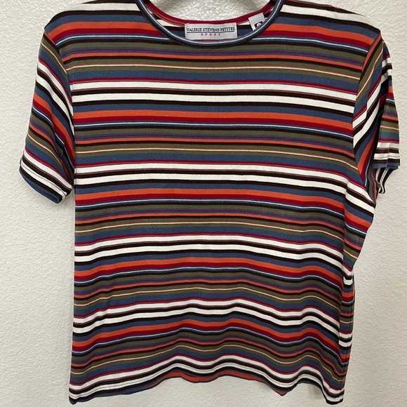 Valerie Stevens Tops - Multicolored striped tee
